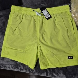Zara Men's Bright Yellow Swim Trunks